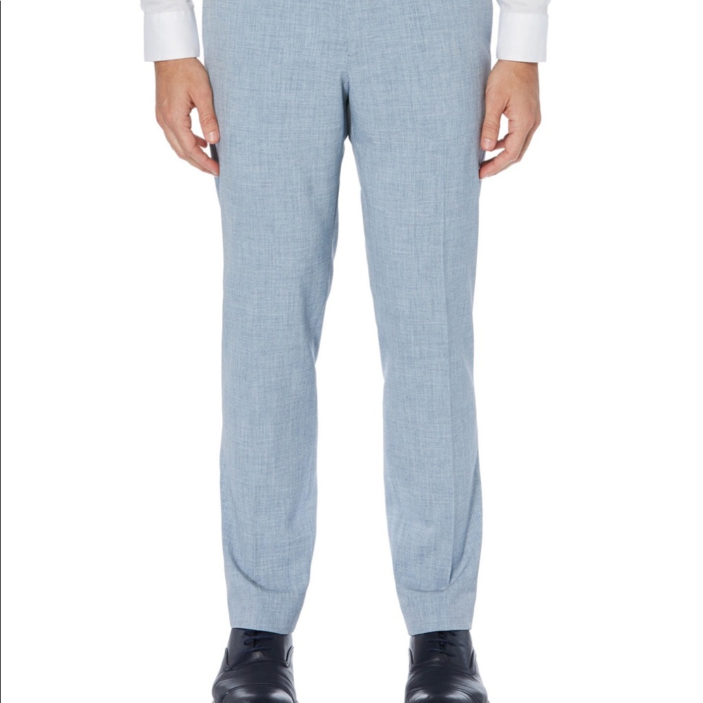 Perry Ellis Men’s Portfolio Slim Fit Color Bay Blue Dress Pants New with Tags